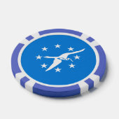 Patriottische poker chips met vlag van Corpus Chri (Enkel)