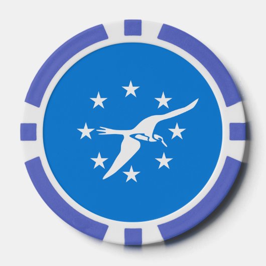 Patriottische poker chips met vlag van Corpus Chri (Voorkant)