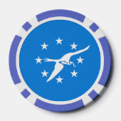 Patriottische poker chips met vlag van Corpus Chri (Achterkant)