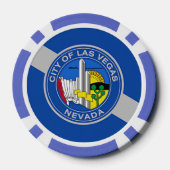 Patriottische poker chips met vlag van Las Vegas (Achterkant)