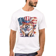 Patriottische Pomeranian 