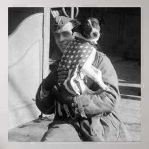 Patriottische pooch, begin jaren '00 poster