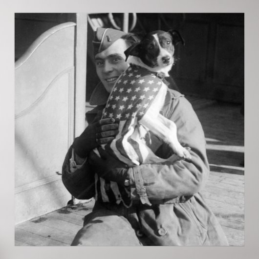 Patriottische pooch, begin jaren '00 poster (Voorkant)