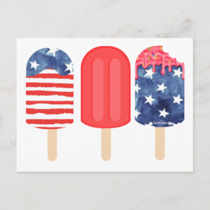Patriottische populatie briefkaart