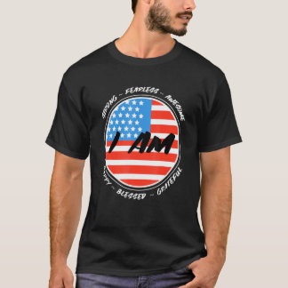 Patriottische positieve Inspirerend Gezegden VS-vl T-shirt