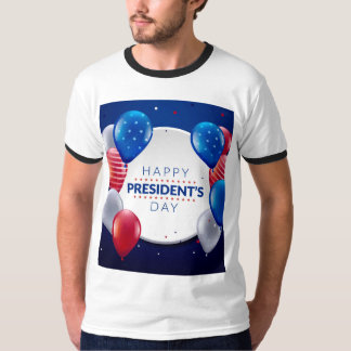Patriottische Presidenten Dag T-Shirt Design