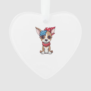Patriottische Pup - Stijl 4 Ornament