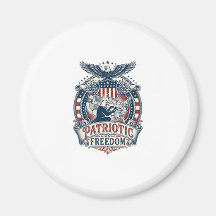 Patriottische Puzzel Liefhebber Vector Grafische T Magneet