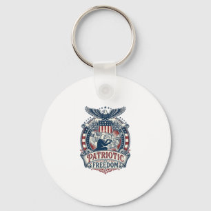 Patriottische Puzzel Liefhebber Vector Grafische T Sleutelhanger