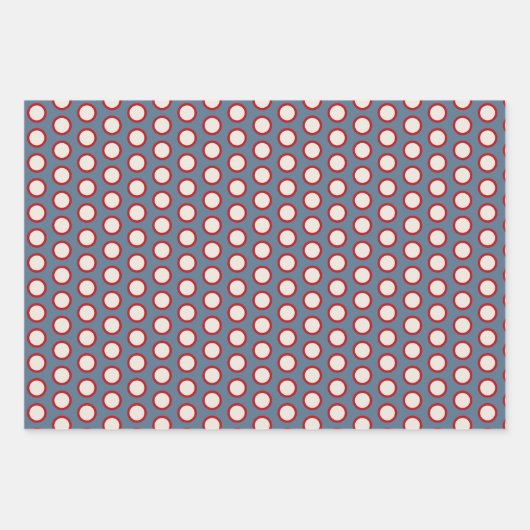 Patriottische Quilt Wrapping Paper Set (Voorkant 3)
