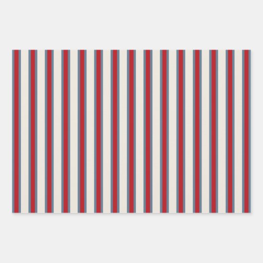 Patriottische Quilt Wrapping Paper Set (Voorkant 2)