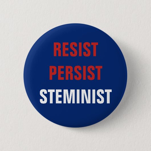 Patriottische resistentie bestendig STEMinist STEM Ronde Button 5,7 Cm (Voorkant)