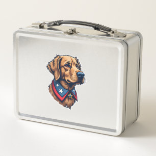 Patriottische Retriever Mascotte Vintage Hond T-sh