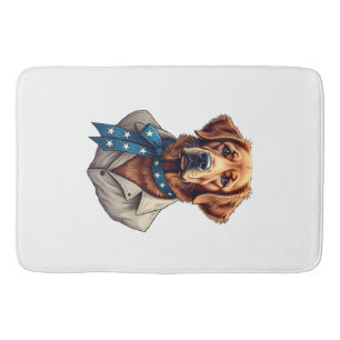 Patriottische Retriever Trots Vintage Hond Shirt Badmat