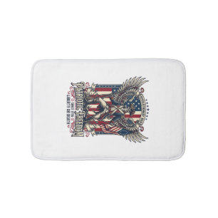 Patriottische Revolutionaire Oorlog Skelet Donkere Badmat
