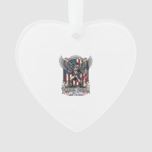 Patriottische Revolutionaire Oorlog Skelet Donkere Ornament