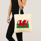 Patriottische rode draak van de Canvas tas van Wal (Voorkant (product))