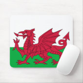 Patriottische rode draak van Wales Mousepad Muismat (Met muis)