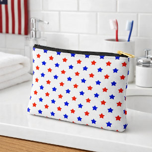 Patriottische rode en blauwe ster modern patroon etui