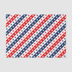 Patriottische Rode, Witte & Blauwe USA-sterren en Tissuepapier