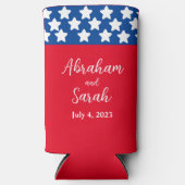 Patriottische rode, witte en blauwe bruiloft (Voorkant)