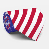Patriottische rode witte en blauwe sterren en stre stropdas (Opgerold)
