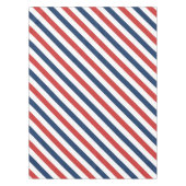 Patriottische rode witte en blauwe strepen tafelkleed (Voorkant)
