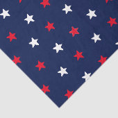 Patriottische rode witte marineblauwe sterren tissuepapier (Detail)