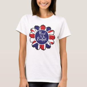 Patriottische roer om Brits T-shirt te zijn