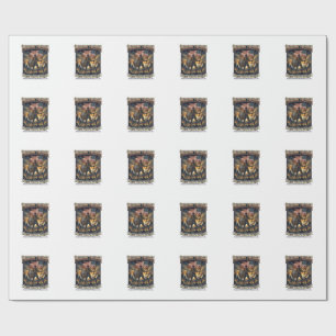 Patriottische Roest Vlag Overlevende Zombie Apocal Cadeaupapier