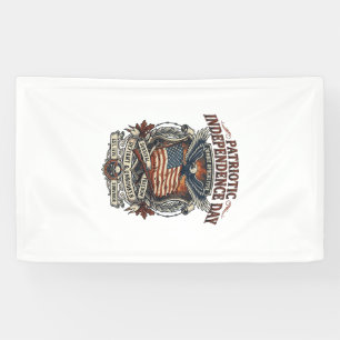 Patriottische Roest Vlag Overlevende Zombie Apocal Spandoek