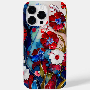 PATRIOTTISCHE ROOD WIT BLAUW POPPY BLOEMEN Case-Mate iPhone 14 PRO MAX HOESJE