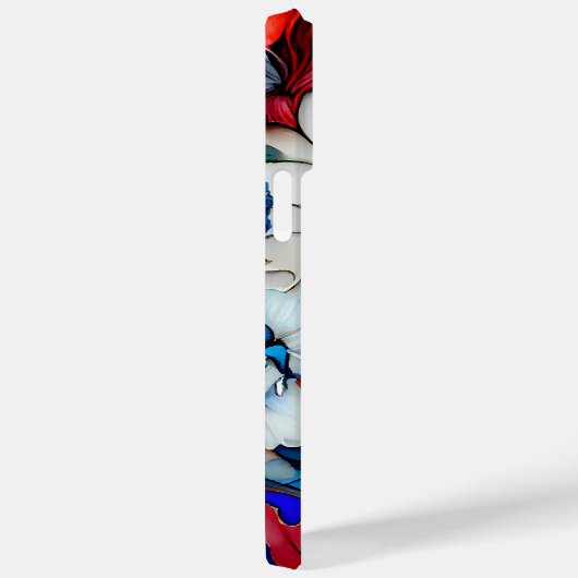 PATRIOTTISCHE ROOD WIT BLAUW POPPY BLOEMEN Case-Mate iPhone CASE (Achterkant / Rechts)