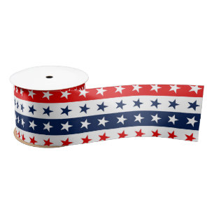 Patriottische Rood, Wit & Blauw USA Stars & Stripe Lint