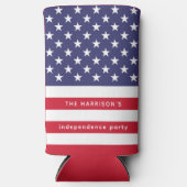 Patriottische Rood Wit Blauw USA Vlag Gepersonalis (Voorkant)