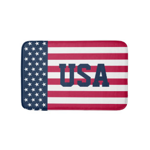 Patriottische Rood Wit Blauwe Amerikaanse Vlag  Badmat