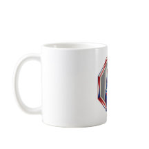 Patriottische Rood Wit & Blauwe Kat In Frame