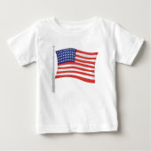 Patriottische Rood Wit en Blauw Trendy Baby (Voorkant)