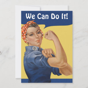 Patriottische Rosie de Riveter, we kunnen het doe