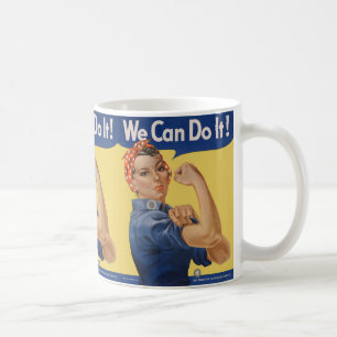  Patriottische Rosie de Riveter, we kunnen het doe Koffiemok
