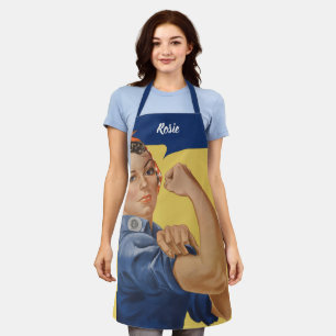Patriottische Rosie de Riveter, we kunnen het doe Schort