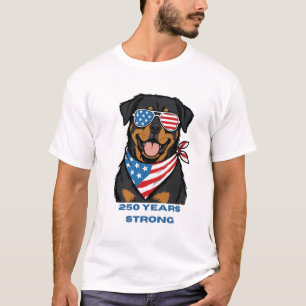 Patriottische Rottweiler T-shirt