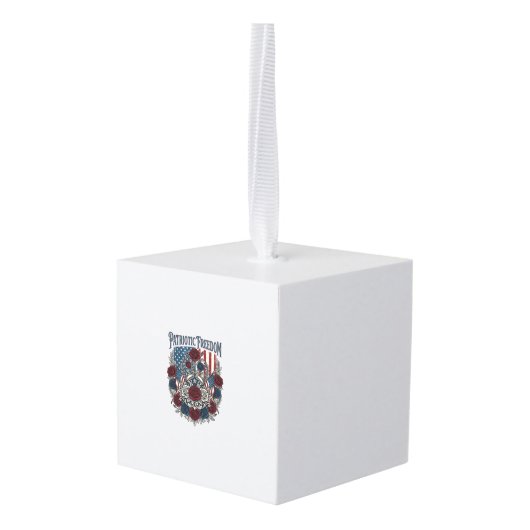 Patriottische Rozentuin Kubus Ornament (Achter hoekig)