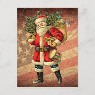 Patriottische Santa /  Briefkaart