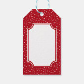 Patriottische Santa Merry Christmas Gift Labels Cadeaulabel (Achterkant)