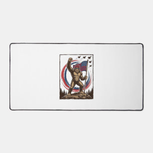 Patriottische Sasquatch Vlag Vintage Bureaumat