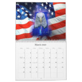 Patriottische scènekalender kalender (Mar 2026)