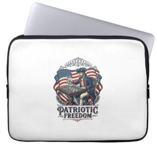 Patriottische Schaker Vector Graphic T-shirt Laptop Sleeve