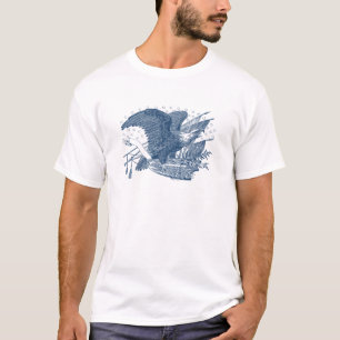  patriottische schilderende Eagle USA-vlagpijlen T-shirt