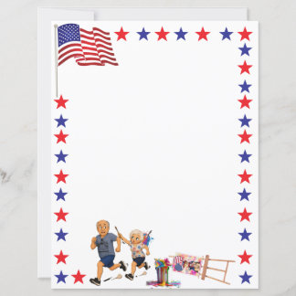 Patriottische Schilderkunst Rampenbriefpapier